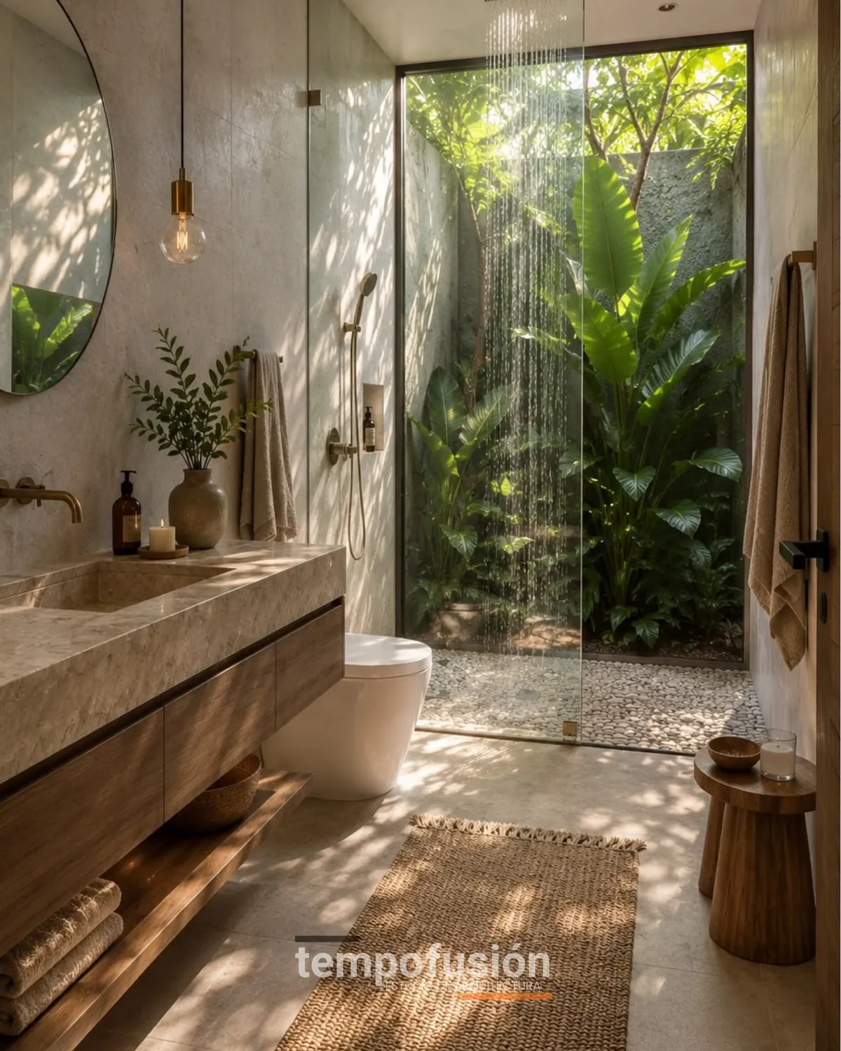 Jacuzzi al aire libre en una terraza de madera